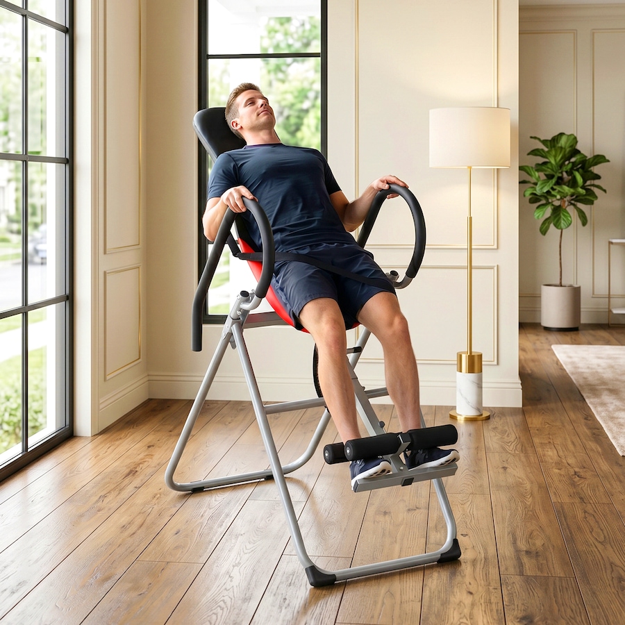 Image 942128_ALTMORE7.jpg, Product 942-128 / Price $157.99, Soozier Inversion Table, Folding Inversion Table w/Adjustable Ankle Lock from Soozier on TSC.ca's Health & Fitness department