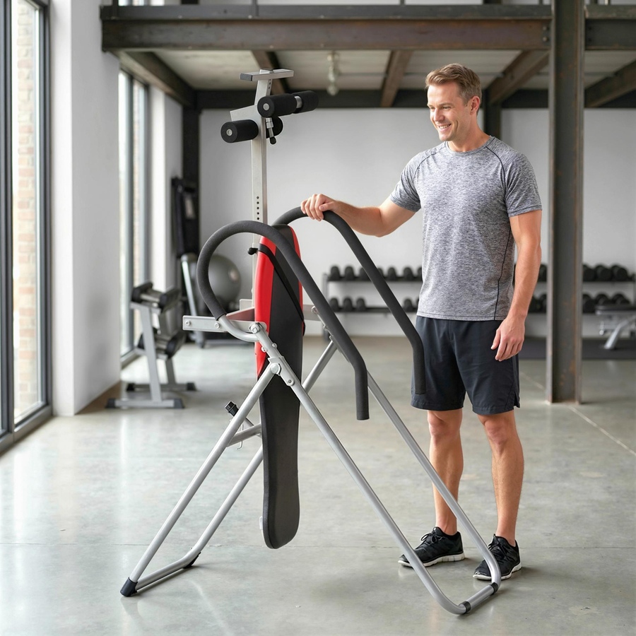 Image 942128_ALTMORE8.jpg, Product 942-128 / Price $157.99, Soozier Inversion Table, Folding Inversion Table w/Adjustable Ankle Lock from Soozier on TSC.ca's Health & Fitness department