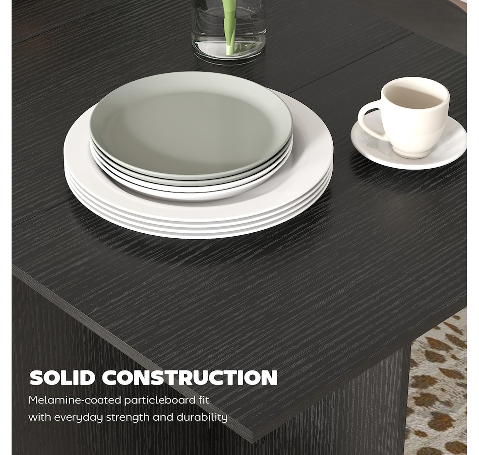 Image 942144_ALTMORE15.jpg, Product 942-144 / Price $139.99, HOMCOM Foldable Dining Table, Drop Leaf Table with Storage for Kitchen from HOMCOM on TSC.ca's Home & Garden department