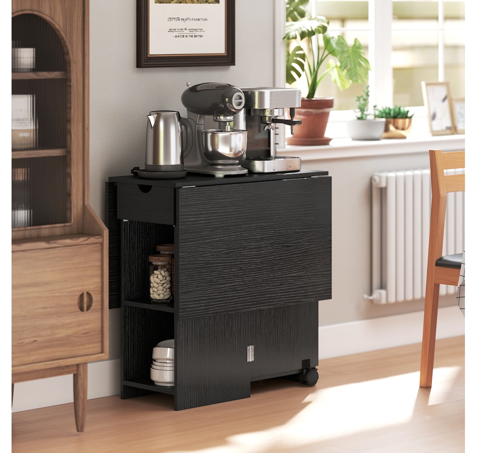 Image 942144_ALTMORE16.jpg, Product 942-144 / Price $139.99, HOMCOM Foldable Dining Table, Drop Leaf Table with Storage for Kitchen from HOMCOM on TSC.ca's Home & Garden department