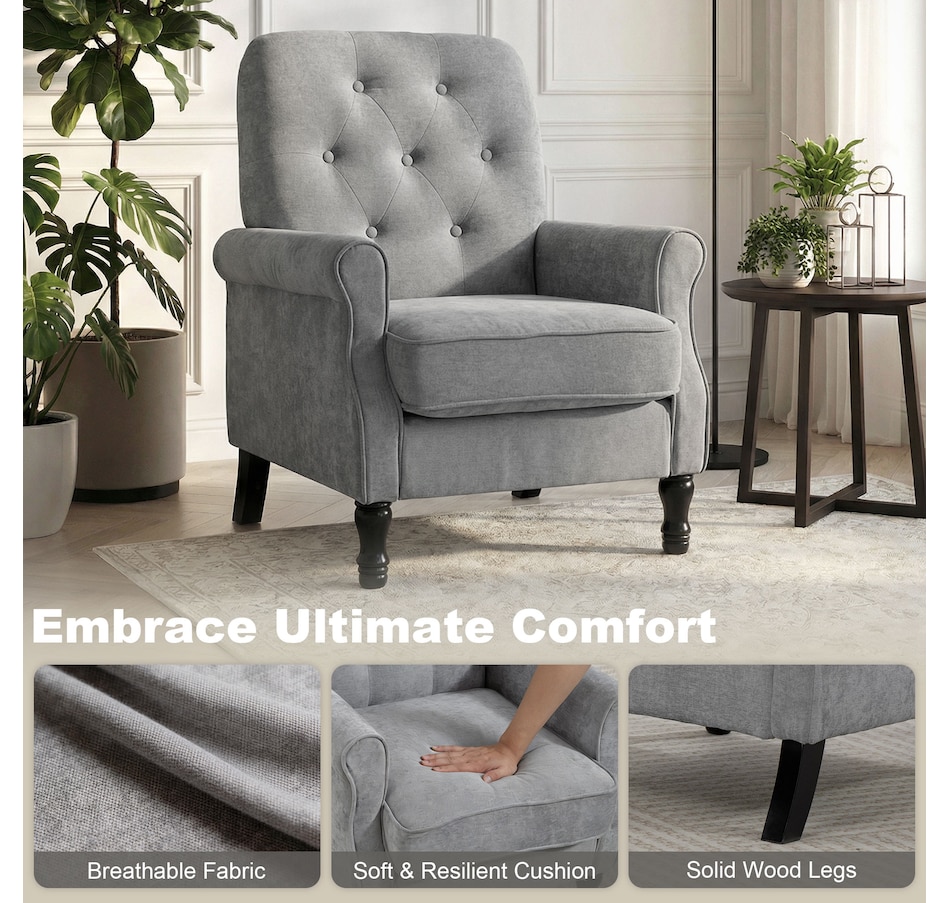 Image 942159_ALTMORE12.jpg, Product 942-159 / Price $209.99 - $219.99, HOMCOM Accent Chair, Mid-Century Modern Armchair with Thick Seat from HOMCOM on TSC.ca's Home & Garden department