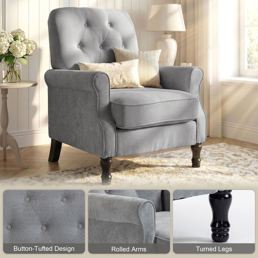 Image 942159_ALTMORE13.jpg, Product 942-159 / Price $214.99 - $219.99, HOMCOM Accent Chair, Mid-Century Modern Armchair with Thick Seat from HOMCOM on TSC.ca's Home & Garden department