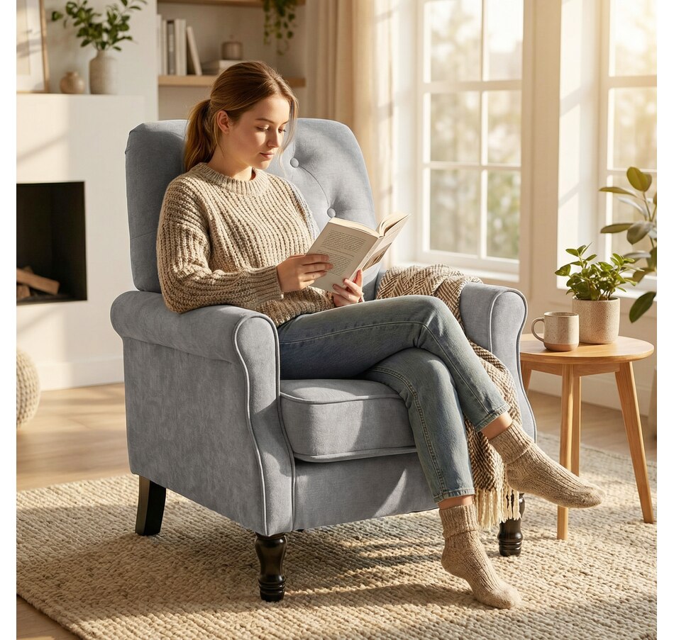 Image 942159_ALTMORE15.jpg, Product 942-159 / Price $209.99 - $219.99, HOMCOM Accent Chair, Mid-Century Modern Armchair with Thick Seat from HOMCOM on TSC.ca's Home & Garden department