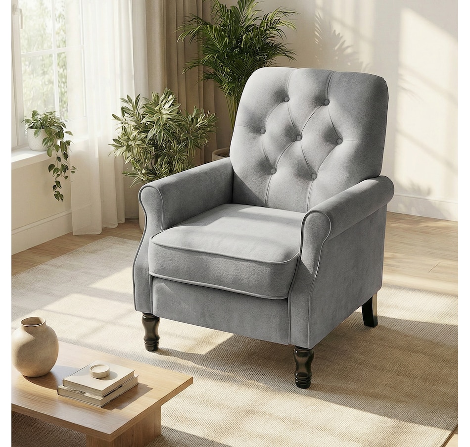 Image 942159_ALTMORE16.jpg, Product 942-159 / Price $209.99 - $219.99, HOMCOM Accent Chair, Mid-Century Modern Armchair with Thick Seat from HOMCOM on TSC.ca's Home & Garden department