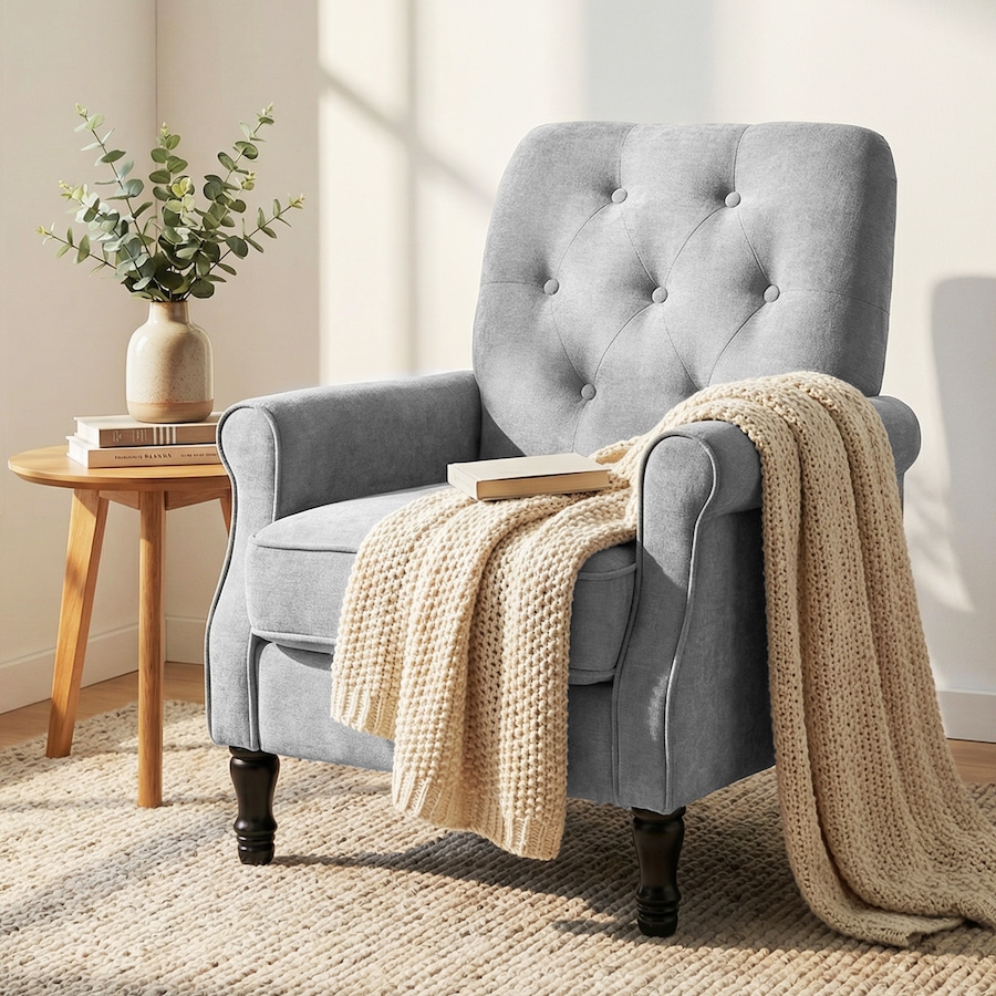 Image 942159_ALTMORE17.jpg, Product 942-159 / Price $214.99 - $219.99, HOMCOM Accent Chair, Mid-Century Modern Armchair with Thick Seat from HOMCOM on TSC.ca's Home & Garden department