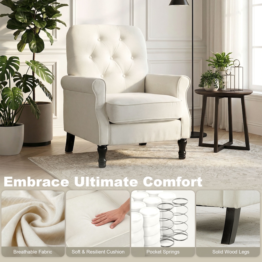 Image 942159_ALTMORE3.jpg, Product 942-159 / Price $214.99 - $219.99, HOMCOM Accent Chair, Mid-Century Modern Armchair with Thick Seat from HOMCOM on TSC.ca's Home & Garden department