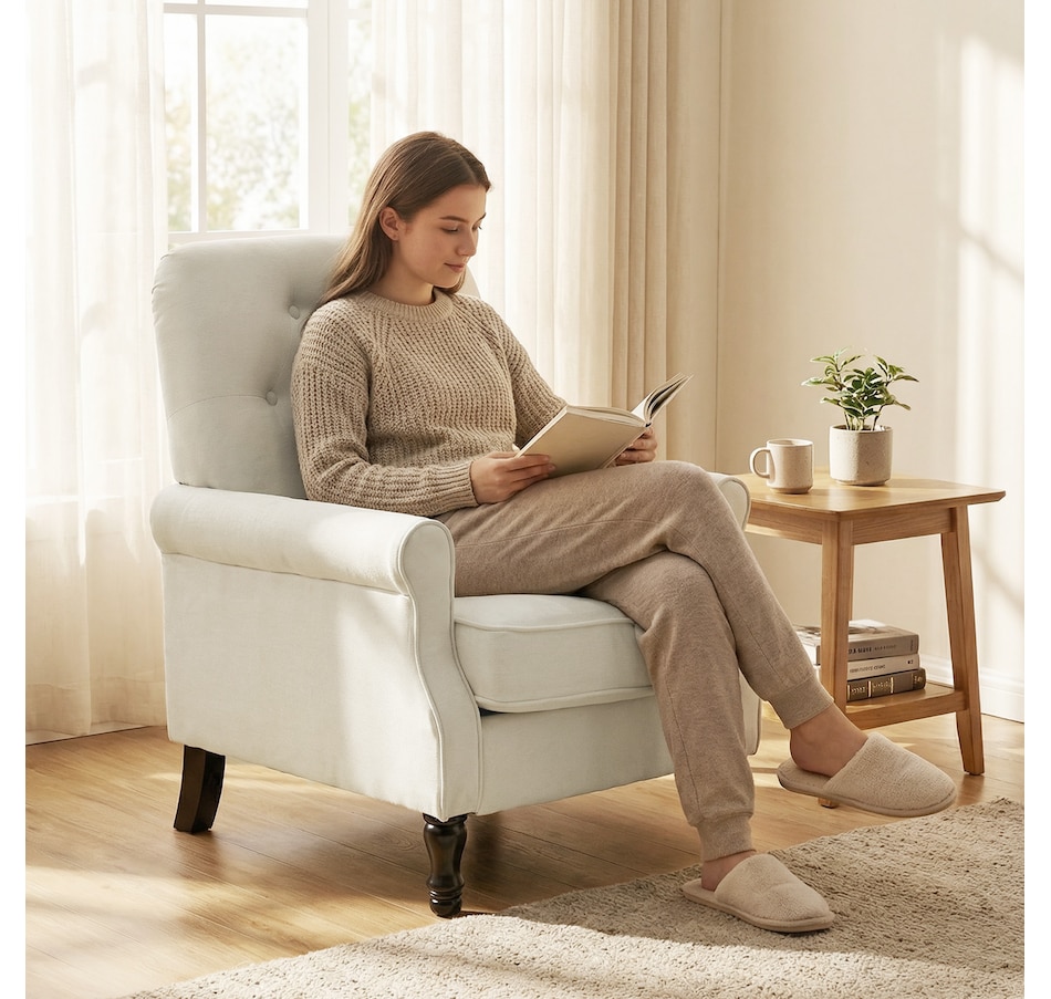 Image 942159_ALTMORE6.jpg, Product 942-159 / Price $209.99 - $219.99, HOMCOM Accent Chair, Mid-Century Modern Armchair with Thick Seat from HOMCOM on TSC.ca's Home & Garden department