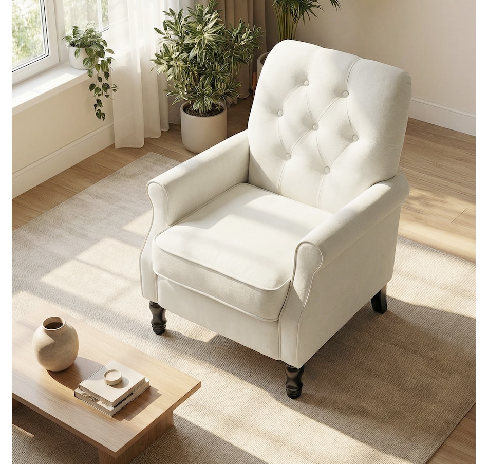 Image 942159_ALTMORE7.jpg, Product 942-159 / Price $209.99 - $219.99, HOMCOM Accent Chair, Mid-Century Modern Armchair with Thick Seat from HOMCOM on TSC.ca's Home & Garden department