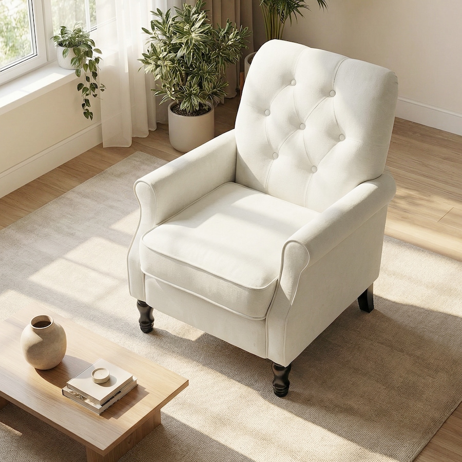 Image 942159_ALTMORE7.jpg, Product 942-159 / Price $214.99 - $219.99, HOMCOM Accent Chair, Mid-Century Modern Armchair with Thick Seat from HOMCOM on TSC.ca's Home & Garden department