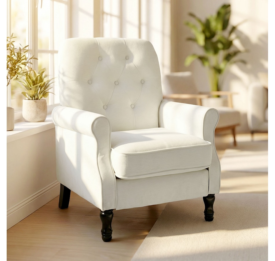 Image 942159_ALTMORE8.jpg, Product 942-159 / Price $209.99 - $219.99, HOMCOM Accent Chair, Mid-Century Modern Armchair with Thick Seat from HOMCOM on TSC.ca's Home & Garden department