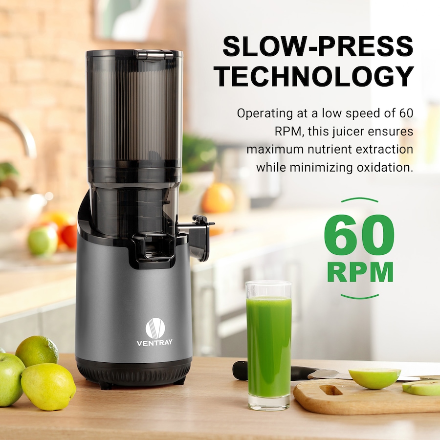 Image 945850_ALTMORE4.jpg, Product 945-850 / Price $159.99, Ventray Slow Masticating Juicer Cold Press Juicer with 5.1" Extra Large Feed Chute from Ventray on TSC.ca's Kitchen department