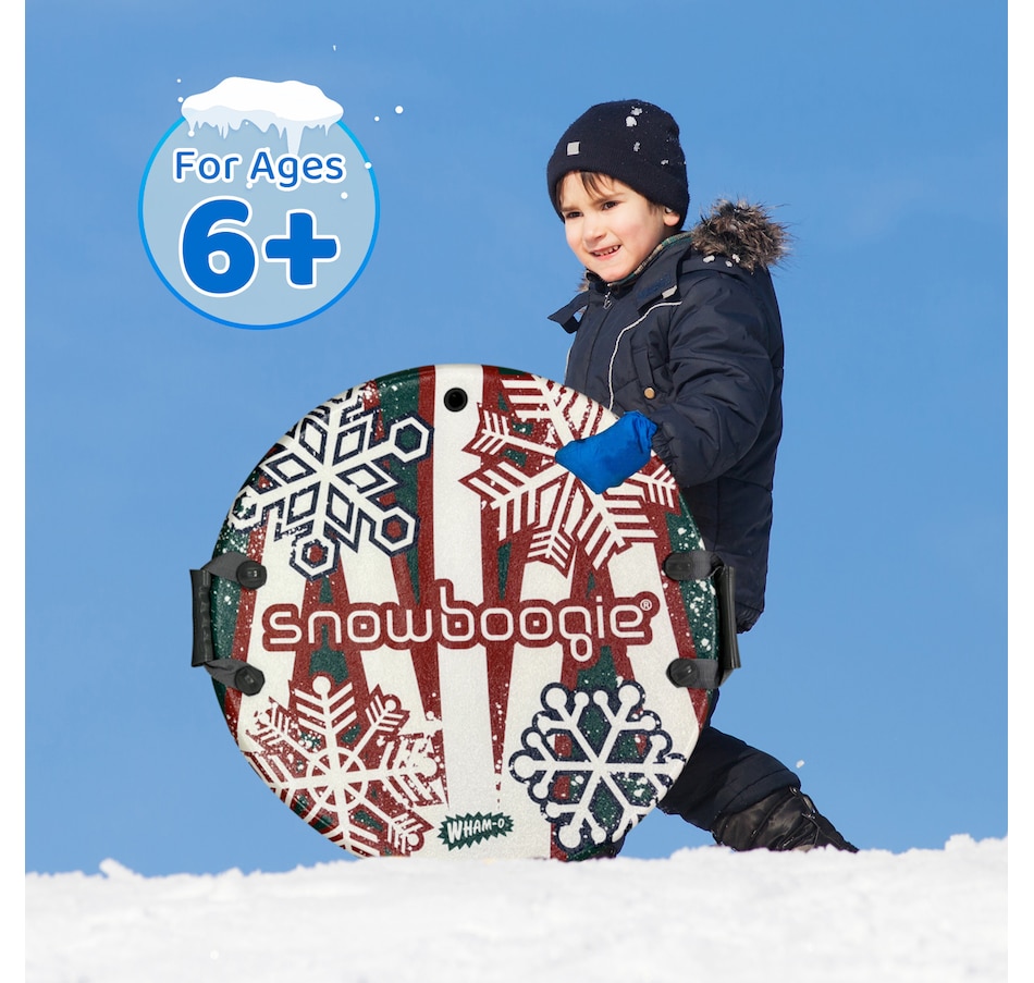 Image 945855_ALTMORE4.jpg, Product 945-855 / Price $89.99, Wham-O Snowboogie 26" Snow Sled, Single Rider Winter Air Disc Sled with Handles for Adult Kids Ages 6+ - Red from Wham-O on TSC.ca's Health & Fitness department