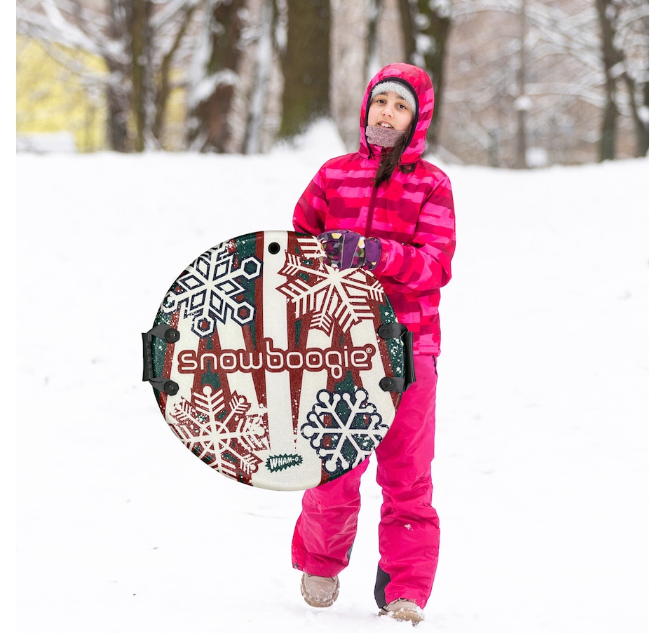 Image 945855_ALTMORE5.jpg, Product 945-855 / Price $89.99, Wham-O Snowboogie 26" Snow Sled, Single Rider Winter Air Disc Sled with Handles for Adult Kids Ages 6+ - Red from Wham-O on TSC.ca's Health & Fitness department