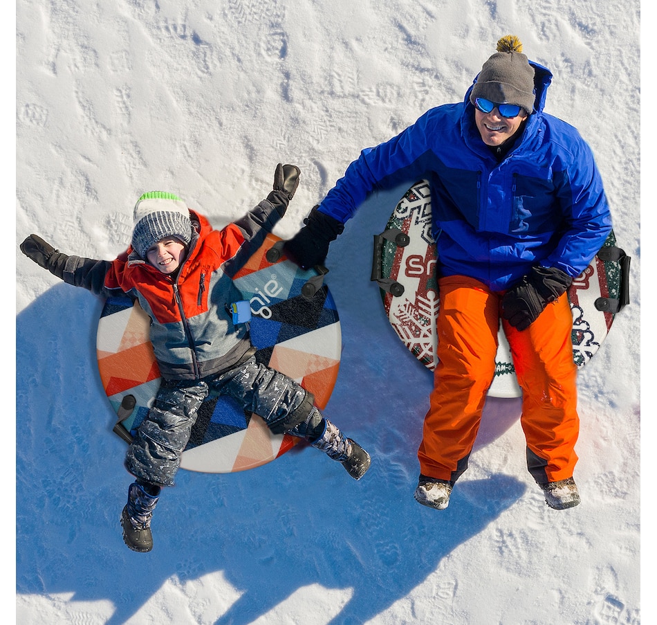 Image 945855_ALTMORE6.jpg, Product 945-855 / Price $89.99, Wham-O Snowboogie 26" Snow Sled, Single Rider Winter Air Disc Sled with Handles for Adult Kids Ages 6+ - Red from Wham-O on TSC.ca's Health & Fitness department