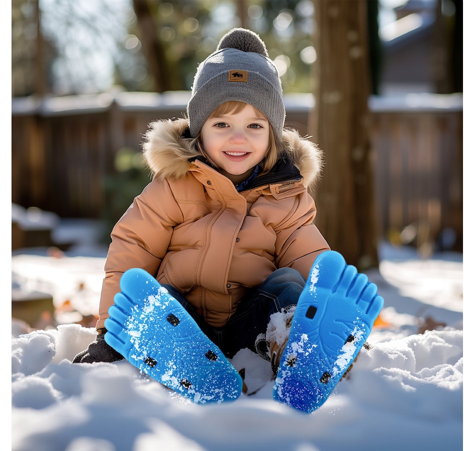 Image 945874_ALTMORE6.jpg, Product 945-874 / Price $54.99, Wham-O Snowshoes, Giant Yeti Shaped Snow Shoes, Adjustable Animal Foot Print for Child Youth Kids Ages 5+ - Blue from Wham-O on TSC.ca's Health & Fitness department