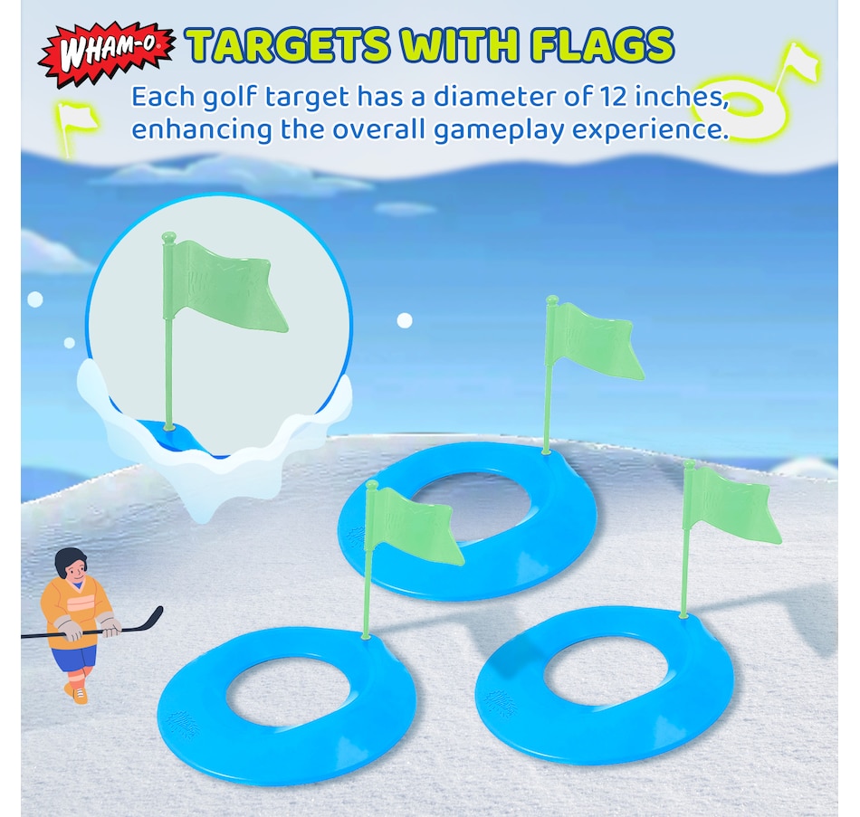 Image 945883_ALTMORE4.jpg, Product 945-883 / Price $55.99, Wham-O Glow In The Dark Jumbo Snow Golf Kit - Outdoor Winter Snow Golf Game Set - Fun Winter Activity for Ages 5+ from Wham-O on TSC.ca's Health & Fitness department