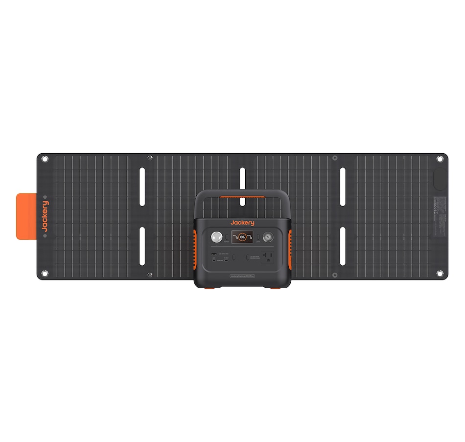 Image 945885_ALTMORE1.jpg, Product 945-885 / Price $539.00, Jackery Solar Generator 300 Plus Portable Power Station with 40W Book-sized Solar Panel from Jackery on TSC.ca's Electronics department