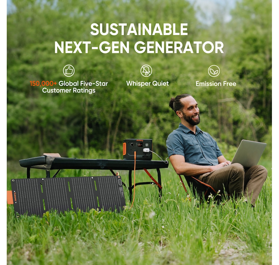 Image 945885_ALTMORE5.jpg, Product 945-885 / Price $539.00, Jackery Solar Generator 300 Plus Portable Power Station with 40W Book-sized Solar Panel from Jackery on TSC.ca's Electronics department
