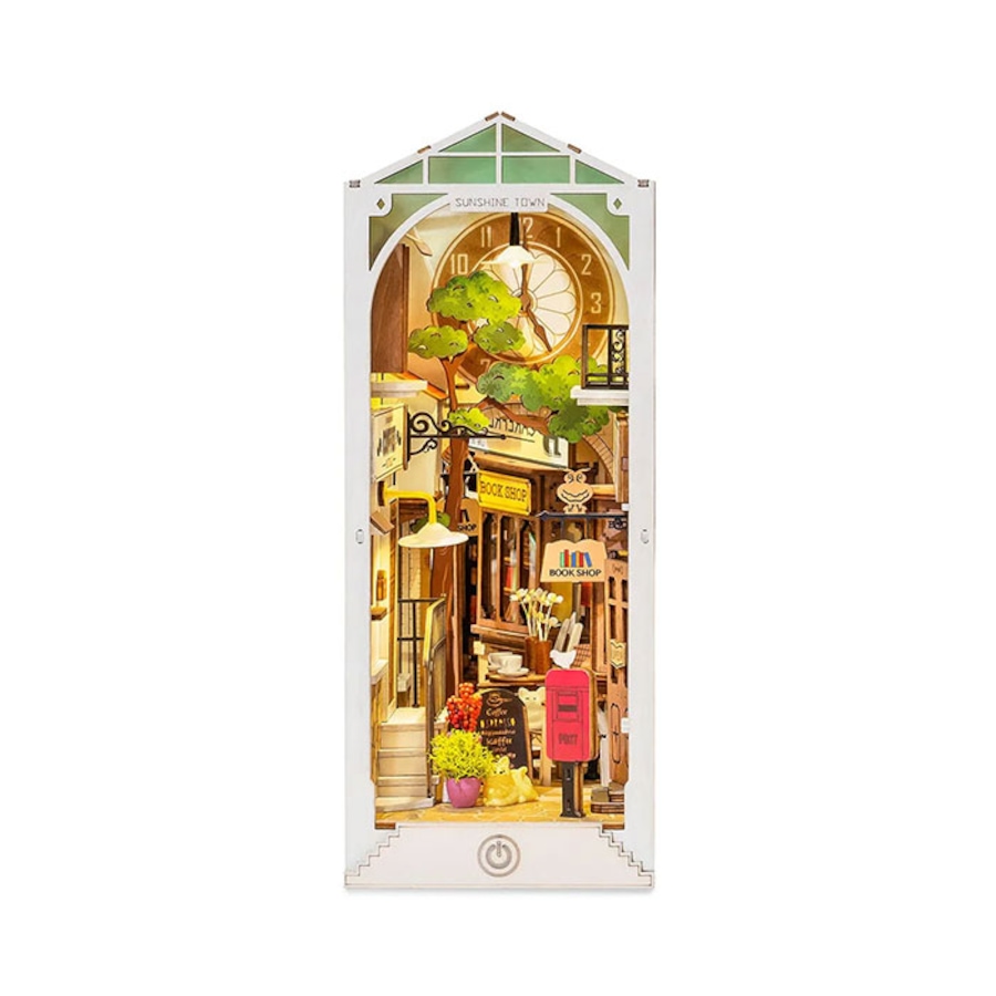 Image 946101.jpg, Product 946-101 / Price $69.99, 3D Wooden Puzzle Sunshine Town Book Nook Shelf from Tradeopia on TSC.ca's Toys & Hobbies department