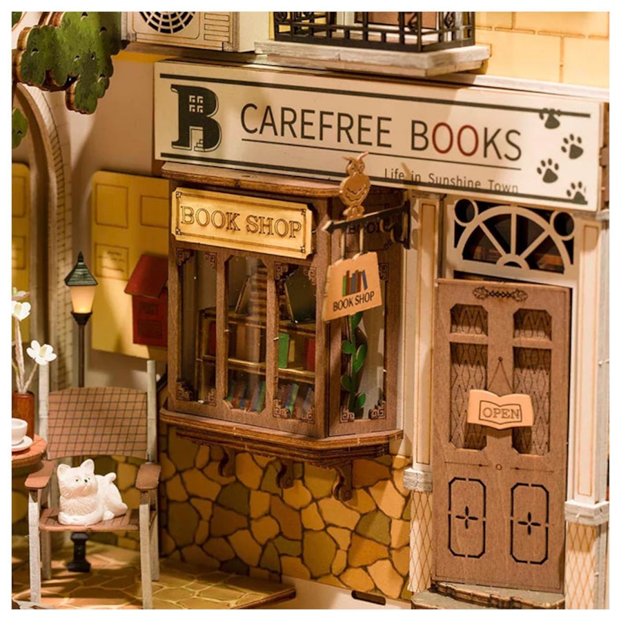 Image 946101_ALTMORE2.jpg, Product 946-101 / Price $69.99, 3D Wooden Puzzle Sunshine Town Book Nook Shelf from Tradeopia on TSC.ca's Toys & Hobbies department