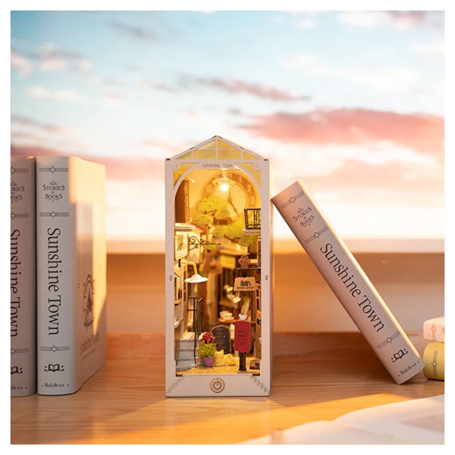 Image 946101_ALTMORE3.jpg, Product 946-101 / Price $69.99, 3D Wooden Puzzle Sunshine Town Book Nook Shelf from Tradeopia on TSC.ca's Toys & Hobbies department