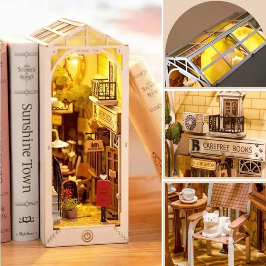 Image 946101_ALTMORE4.jpg, Product 946-101 / Price $69.99, 3D Wooden Puzzle Sunshine Town Book Nook Shelf from Tradeopia on TSC.ca's Toys & Hobbies department