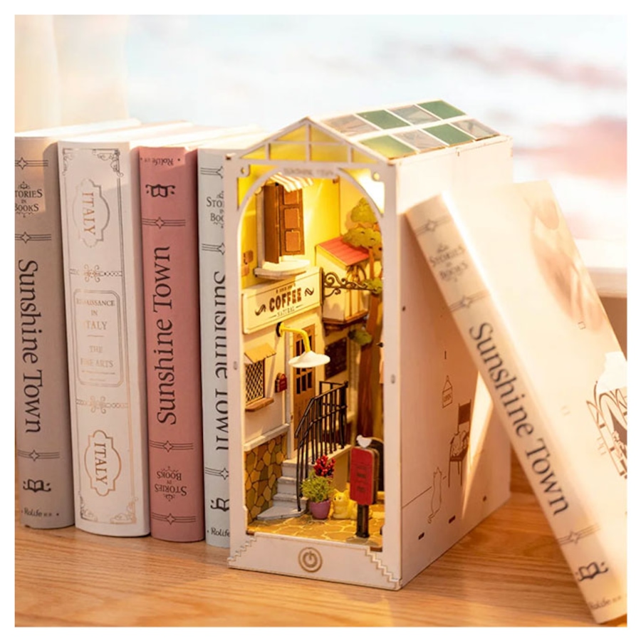 Image 946101_ALTMORE6.jpg, Product 946-101 / Price $69.99, 3D Wooden Puzzle Sunshine Town Book Nook Shelf from Tradeopia on TSC.ca's Toys & Hobbies department