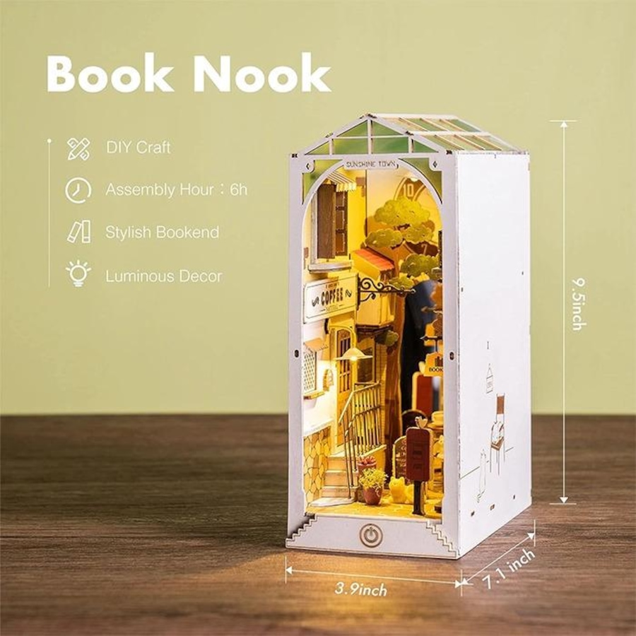 Image 946101_ALTMORE7.jpg, Product 946-101 / Price $69.99, 3D Wooden Puzzle Sunshine Town Book Nook Shelf from Tradeopia on TSC.ca's Toys & Hobbies department