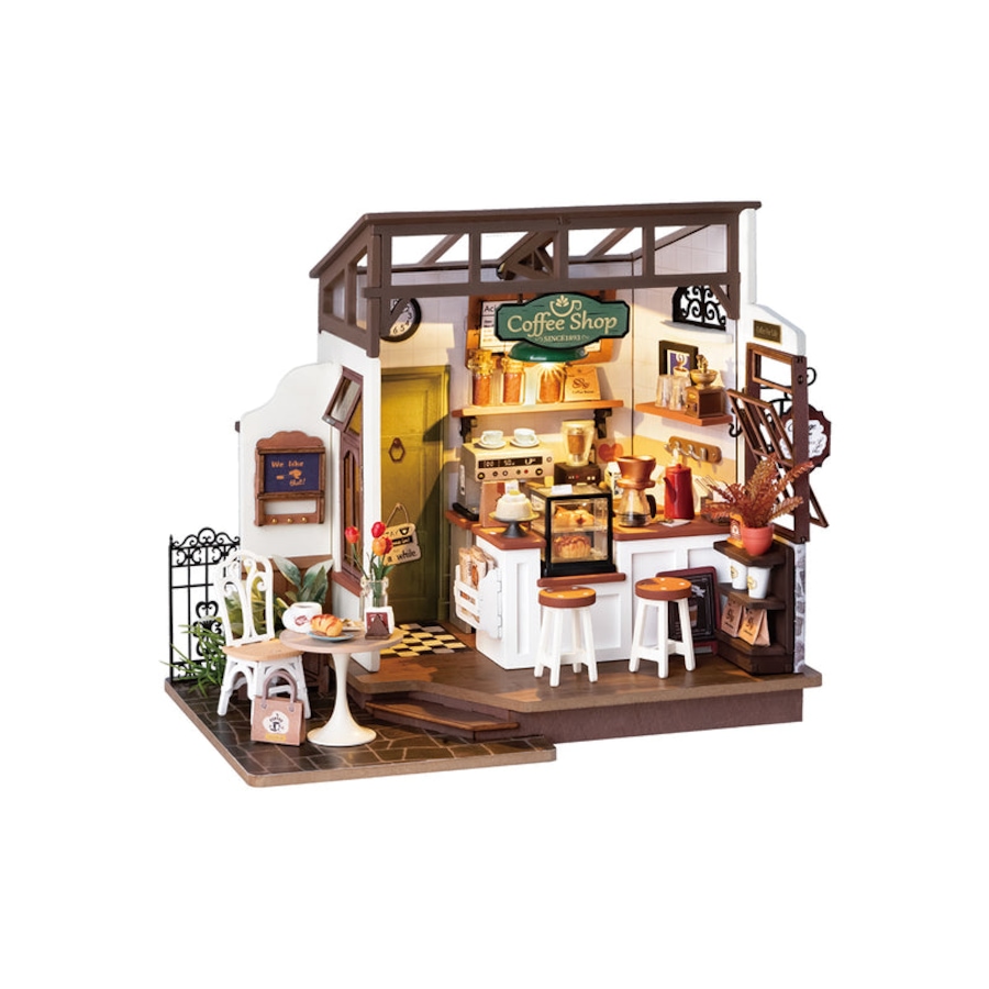 Image 946107.jpg, Product 946-107 / Price $54.99, 3D Wooden Puzzle DIY Flavory Café from Tradeopia on TSC.ca's Toys & Hobbies department