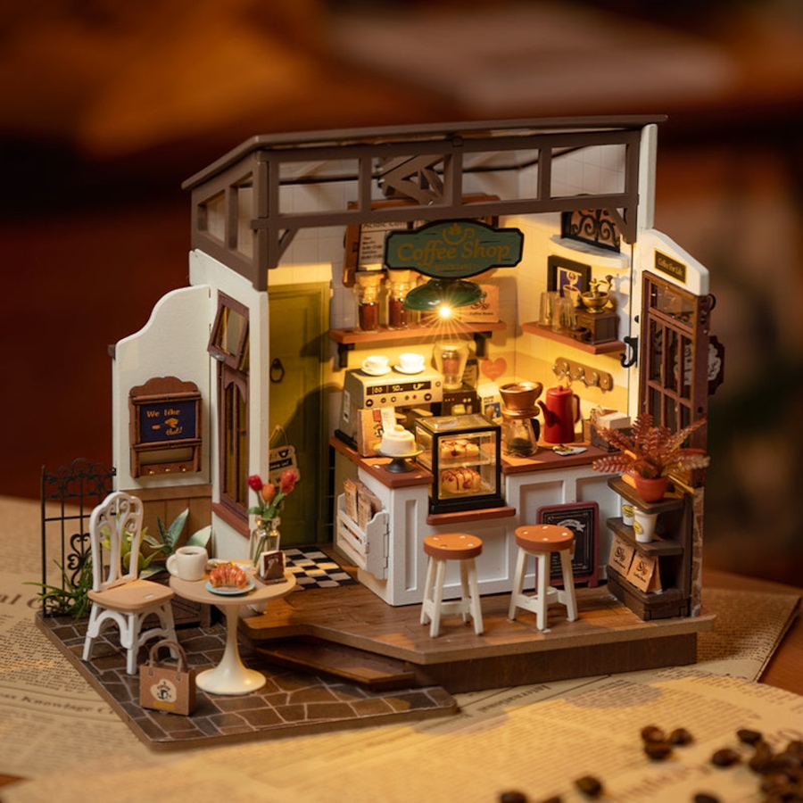 Image 946107_ALTMORE1.jpg, Product 946-107 / Price $54.99, 3D Wooden Puzzle DIY Flavory Café from Tradeopia on TSC.ca's Toys & Hobbies department