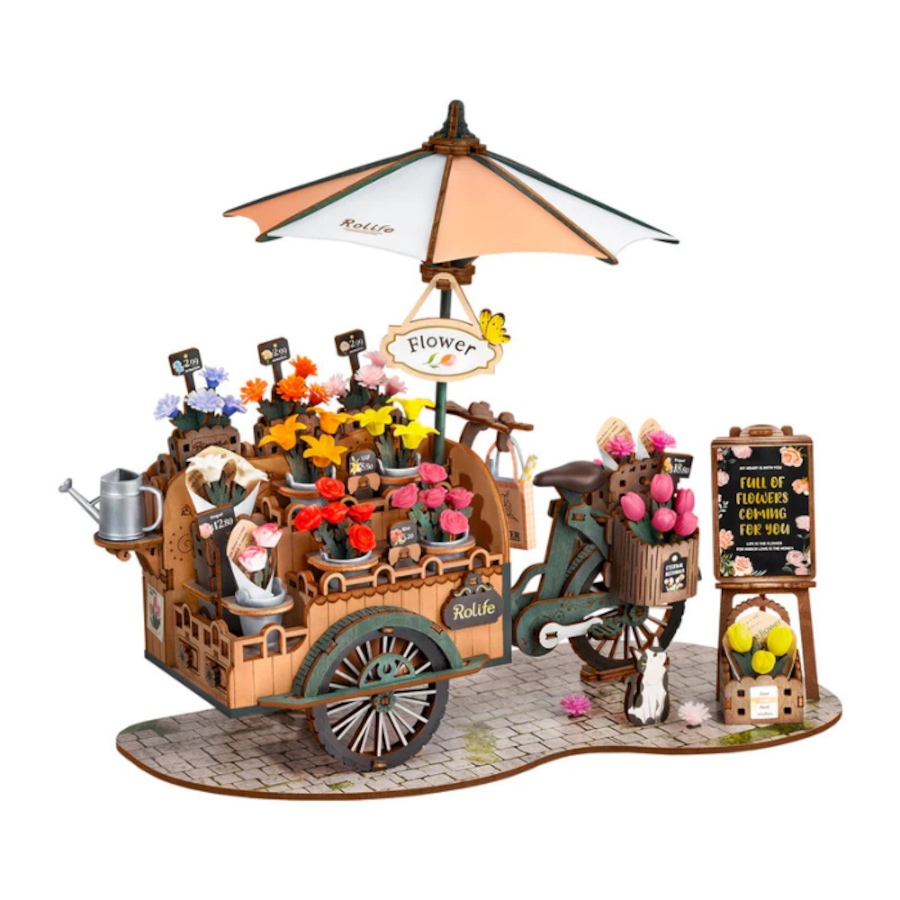 Image 946119.png, Product 946-119 / Price $39.97, 3D Wooden Puzzle DIY Blossom Cart from Tradeopia on TSC.ca's Toys & Hobbies department