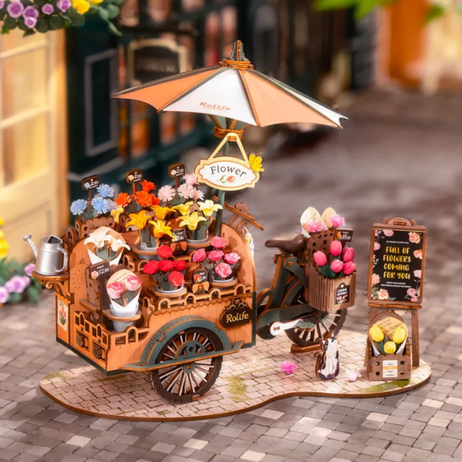 Image 946119_ALTMORE1.png, Product 946-119 / Price $39.97, 3D Wooden Puzzle DIY Blossom Cart from Tradeopia on TSC.ca's Toys & Hobbies department