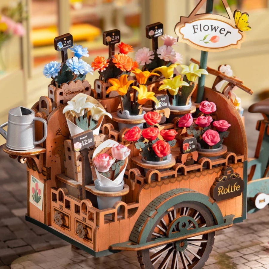 Image 946119_ALTMORE2.png, Product 946-119 / Price $39.97, 3D Wooden Puzzle DIY Blossom Cart from Tradeopia on TSC.ca's Toys & Hobbies department