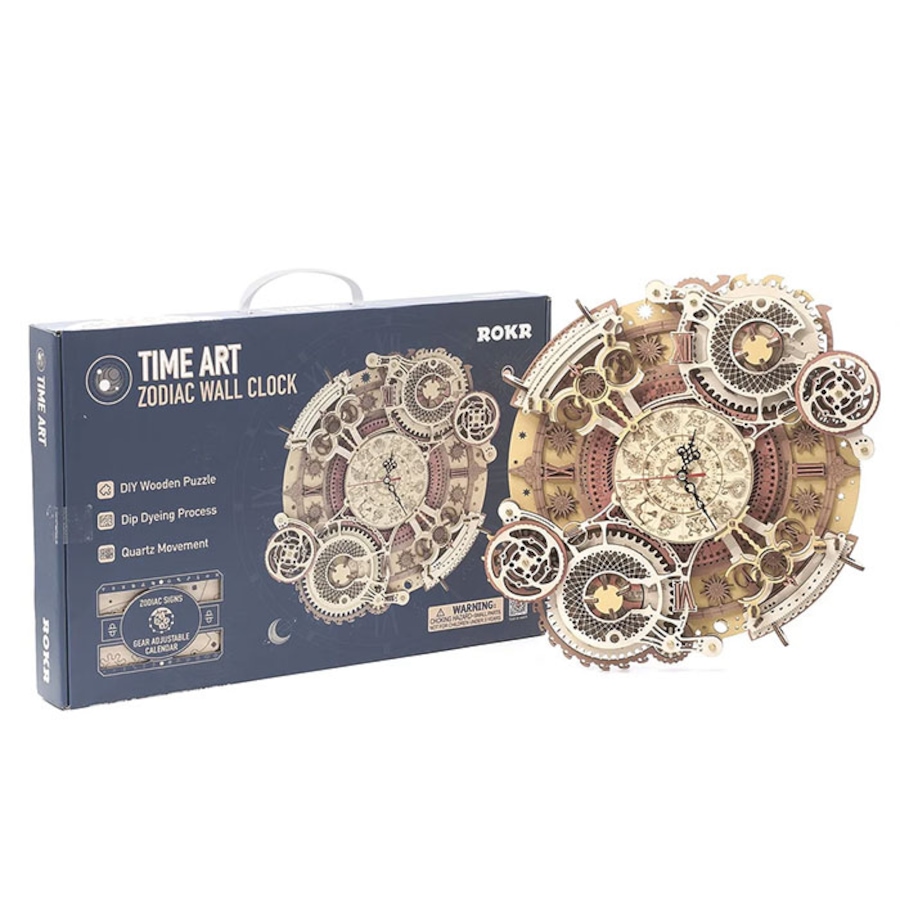 Image 946150_ALTMORE6.jpg, Product 946-150 / Price $59.97, 3D Wooden Puzzle Zodiac Wall Clock from Tradeopia on TSC.ca's Toys & Hobbies department