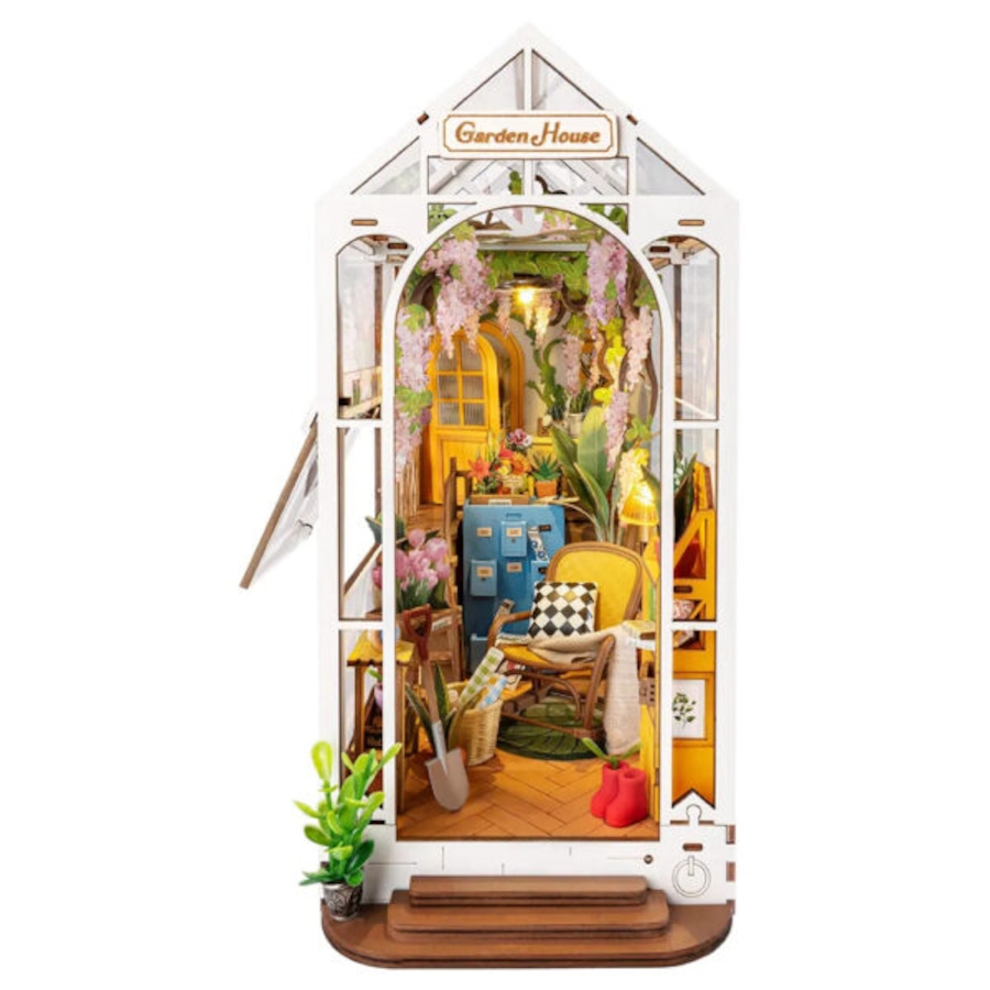 Image 946156.jpg, Product 946-156 / Price $59.99, 3D Wooden Puzzle DIY Holiday Garden House  Book Nook from Tradeopia on TSC.ca's Toys & Hobbies department