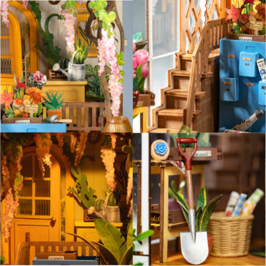 Image 946156_ALTMORE1.jpg, Product 946-156 / Price $59.99, 3D Wooden Puzzle DIY Holiday Garden House  Book Nook from Tradeopia on TSC.ca's Toys & Hobbies department