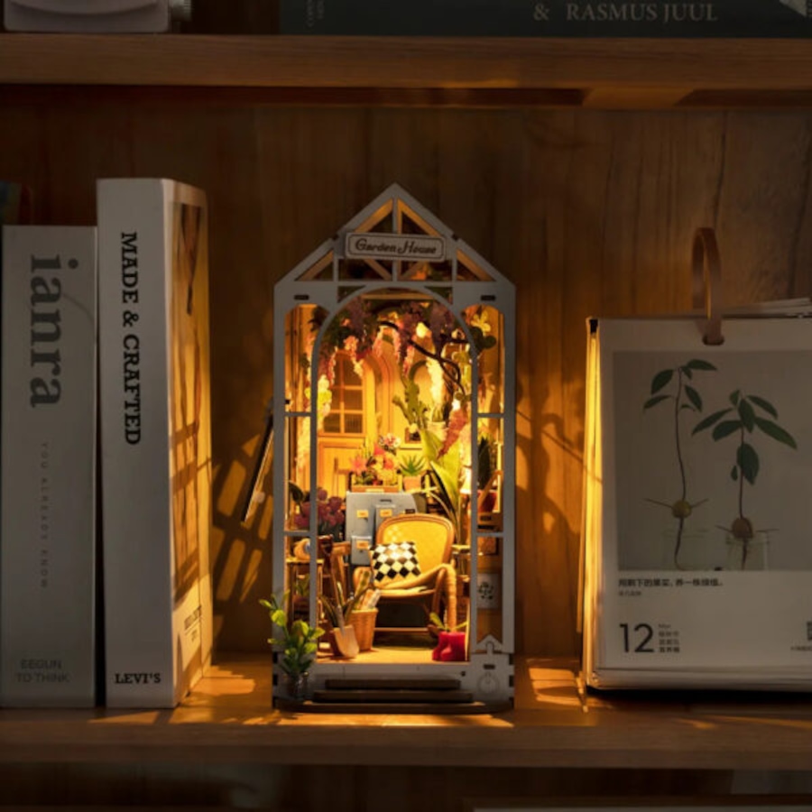 Image 946156_ALTMORE4.jpg, Product 946-156 / Price $59.99, 3D Wooden Puzzle DIY Holiday Garden House  Book Nook from Tradeopia on TSC.ca's Toys & Hobbies department