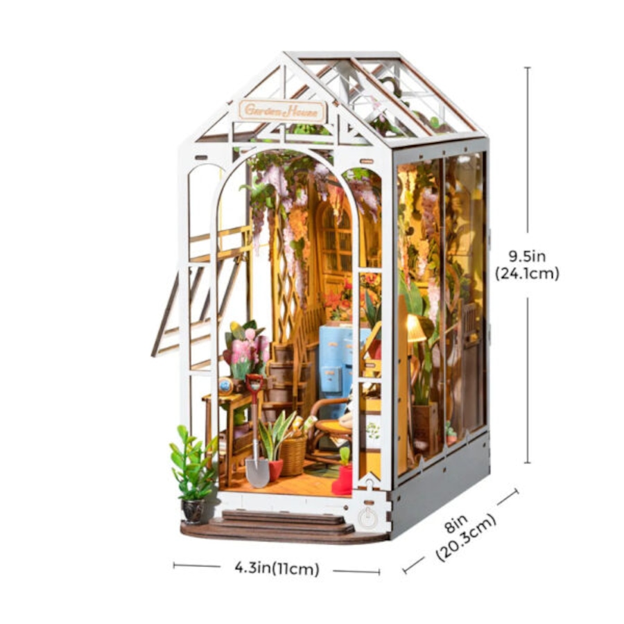 Image 946156_ALTMORE5.jpg, Product 946-156 / Price $59.99, 3D Wooden Puzzle DIY Holiday Garden House  Book Nook from Tradeopia on TSC.ca's Toys & Hobbies department