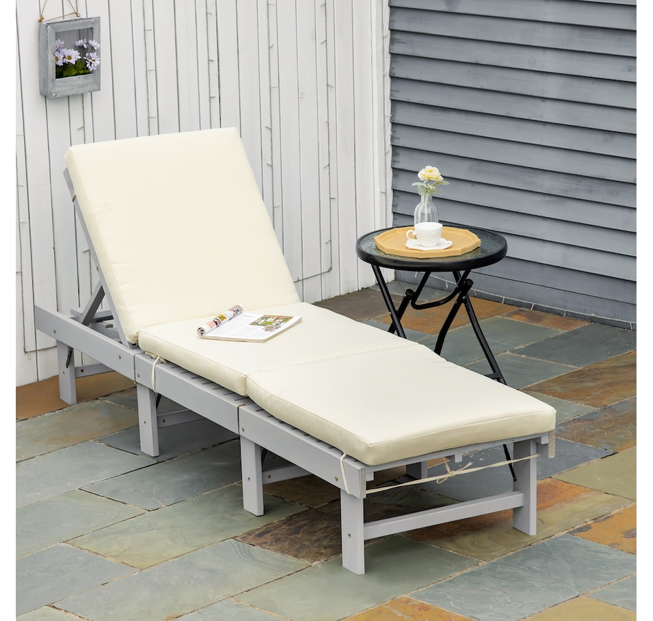 Image 946614_ALTMORE17.jpg, Product 946-614 / Price $79.99 - $84.99, Outsunny Wooden Folding Chaise Lounge from Outsunny on TSC.ca's Home & Garden department