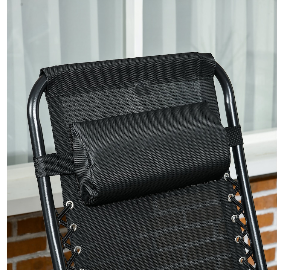 Image 946619_ALTMORE23.jpg, Product 946-619 / Price $164.99 - $174.99, Outsunny Reclining Zero Gravity Chair Folding Sun Lounger Cushion Headrest from Outsunny on TSC.ca's Home & Garden department