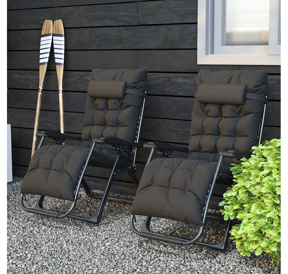 Image 946619_ALTMORE7.jpg, Product 946-619 / Price $164.99 - $174.99, Outsunny Reclining Zero Gravity Chair Folding Sun Lounger Cushion Headrest from Outsunny on TSC.ca's Home & Garden department