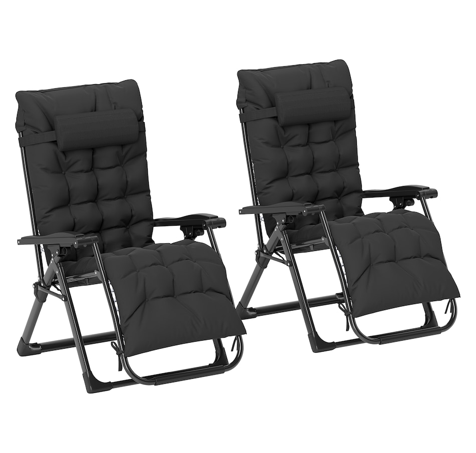 Image 946619_ST01.jpg, Product 946-619 / Price $164.99 - $174.99, Outsunny Reclining Zero Gravity Chair Folding Sun Lounger Cushion Headrest from Outsunny on TSC.ca's Home & Garden department