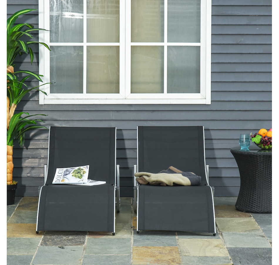 Image 946622_ALTMORE1.jpg, Product 946-622 / Price $190.99 - $199.99, Outsunny Pool Chaise Lounge Chairs Set of 2 from Outsunny on TSC.ca's Home & Garden department