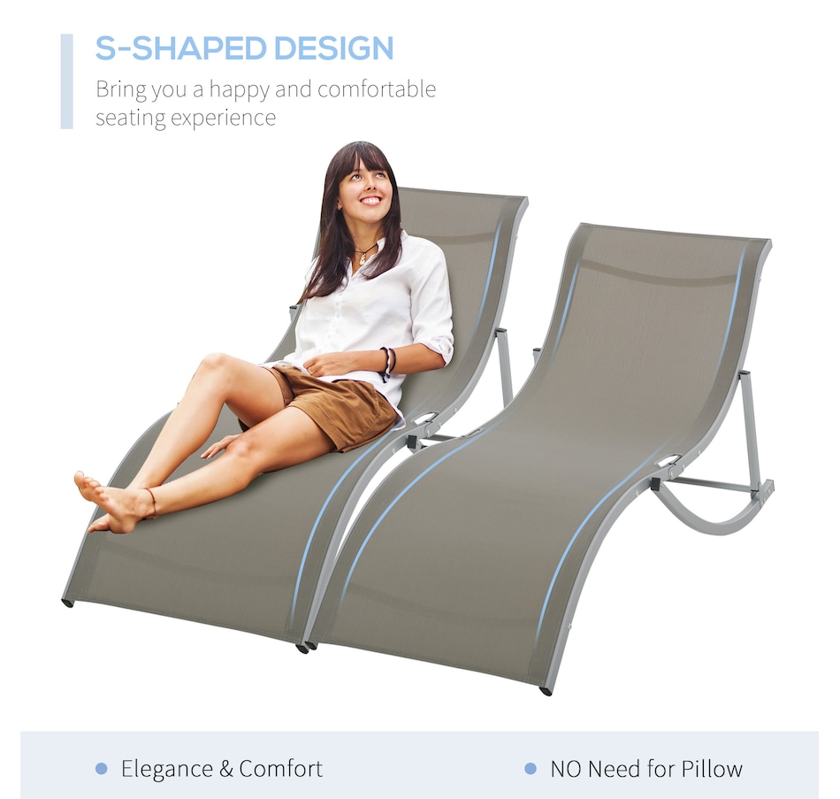Image 946622_ALTMORE11.jpg, Product 946-622 / Price $190.99 - $199.99, Outsunny Pool Chaise Lounge Chairs Set of 2 from Outsunny on TSC.ca's Home & Garden department