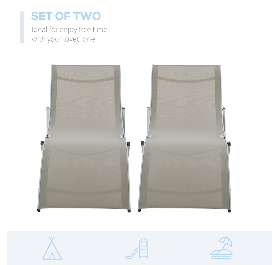 Image 946622_ALTMORE14.jpg, Product 946-622 / Price $190.99 - $199.99, Outsunny Pool Chaise Lounge Chairs Set of 2 from Outsunny on TSC.ca's Home & Garden department