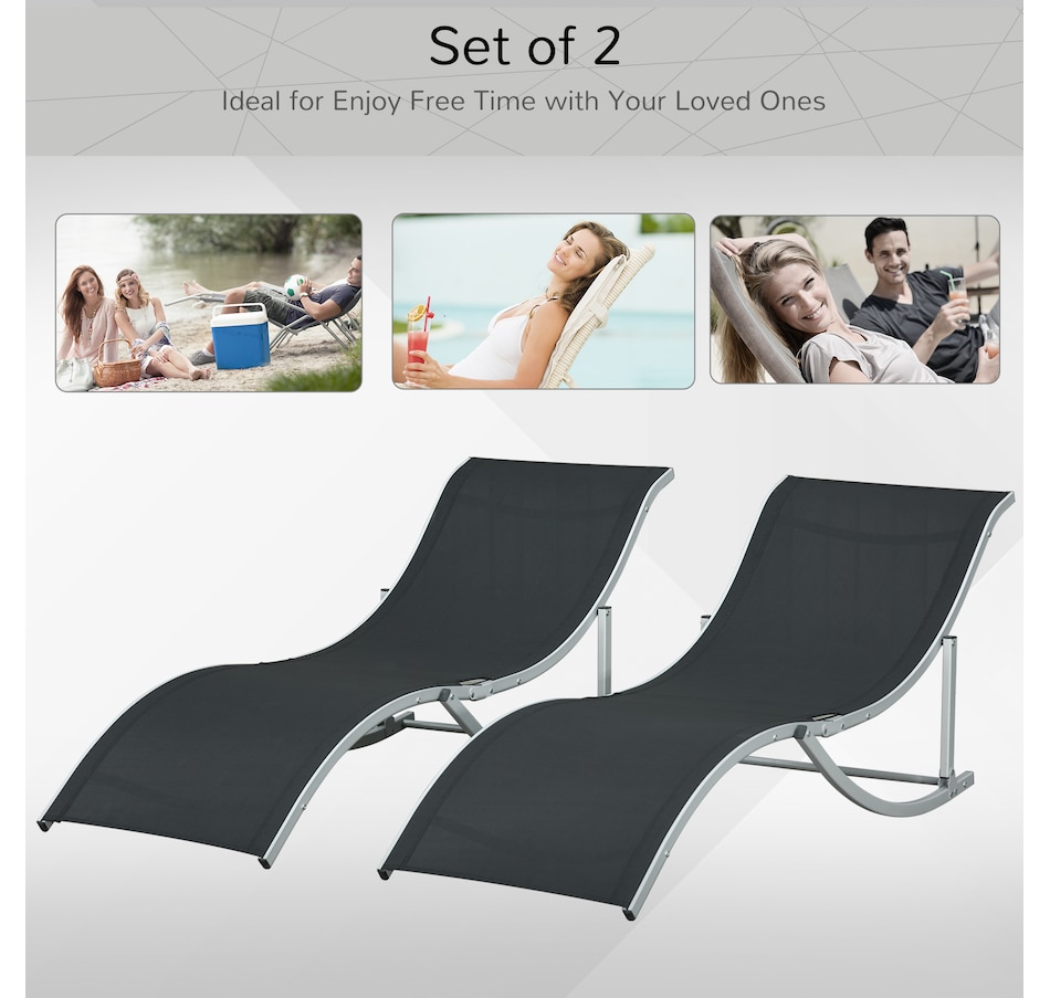 Image 946622_ALTMORE3.jpg, Product 946-622 / Price $190.99 - $199.99, Outsunny Pool Chaise Lounge Chairs Set of 2 from Outsunny on TSC.ca's Home & Garden department