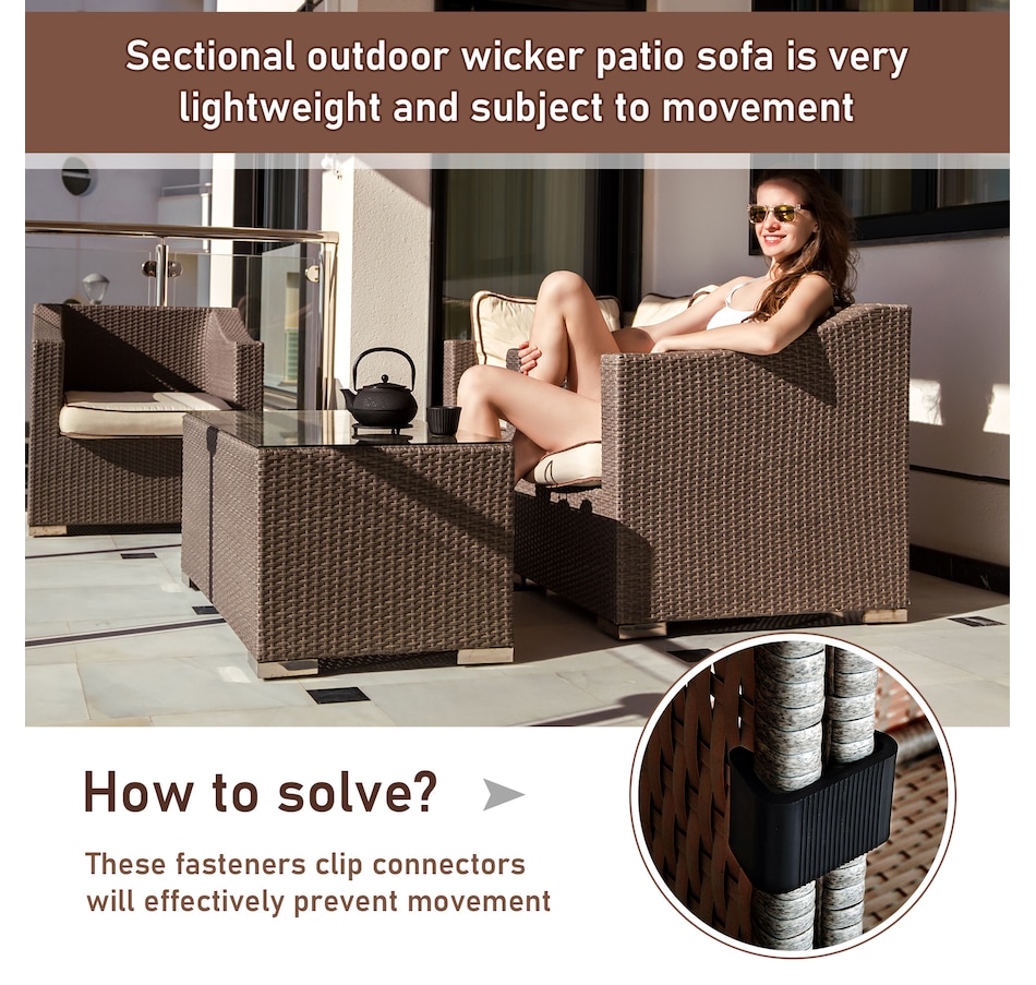 Image 946625_ALTMORE4.jpg, Product 946-625 / Price $22.99, Outsunny Furniture Clips from Outsunny on TSC.ca's Home & Garden department