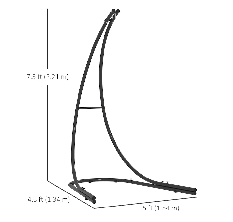 Image 946626_ALTMORE2.jpg, Product 946-626 / Price $149.99, Outsunny Hammock Chair Stand, Steel Hanging Chair Stand Only w/ Large Base from Outsunny on TSC.ca's Home & Garden department