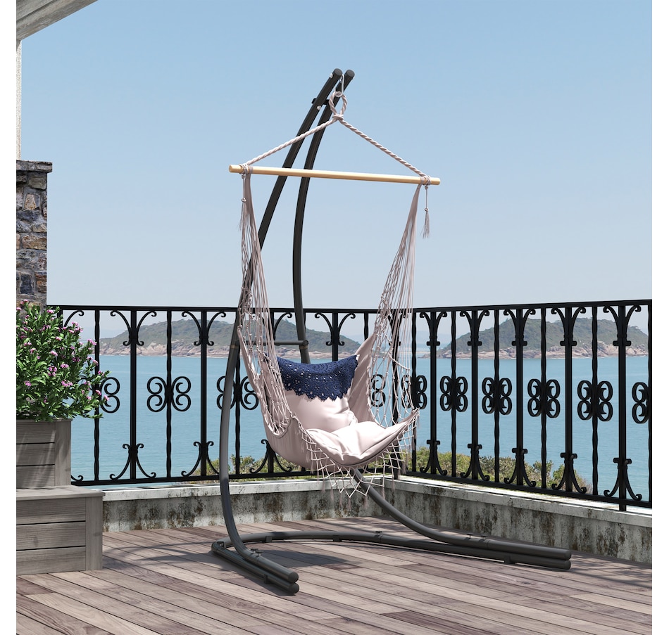 Image 946626_ALTMORE7.jpg, Product 946-626 / Price $149.99, Outsunny Hammock Chair Stand, Steel Hanging Chair Stand Only w/ Large Base from Outsunny on TSC.ca's Home & Garden department