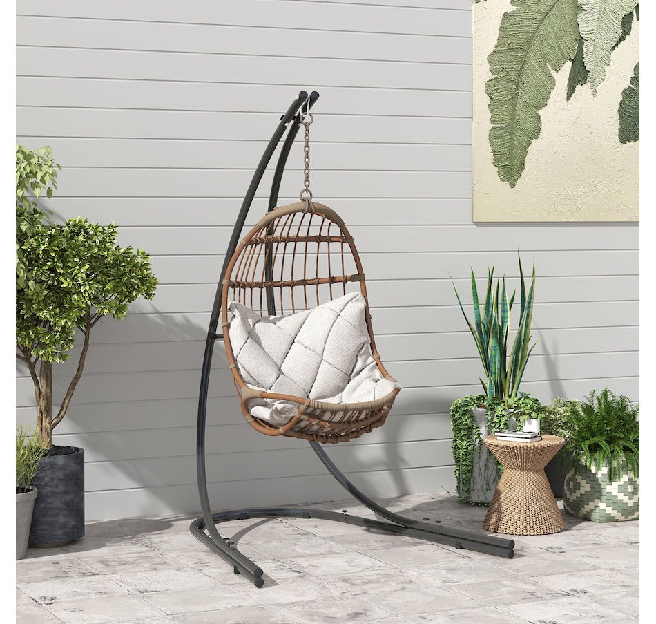 Image 946626_ALTMORE9.jpg, Product 946-626 / Price $149.99, Outsunny Hammock Chair Stand, Steel Hanging Chair Stand Only w/ Large Base from Outsunny on TSC.ca's Home & Garden department